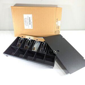 NEW in Box TUFFY Cash tray in black, cash till drawer insert with keys MMF